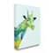 Stupell Industries Giraffe Abstract Shapes Blue Green Animal Design Canvas Wall Art